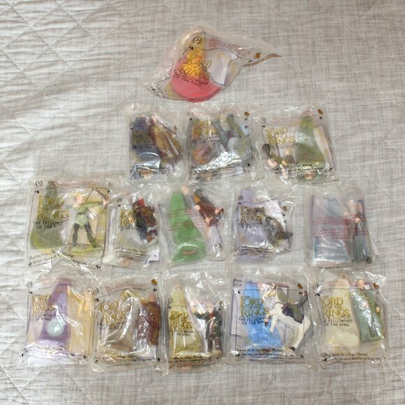 The Lord Of The Rings 2001 Burger Kings Lot of 14 Toys - Picture 1 of 16